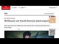 Economist 導讀 2214 Asia 精選故事 Webtoons are South Korea’s latest export hit 韓國出口網絡漫畫