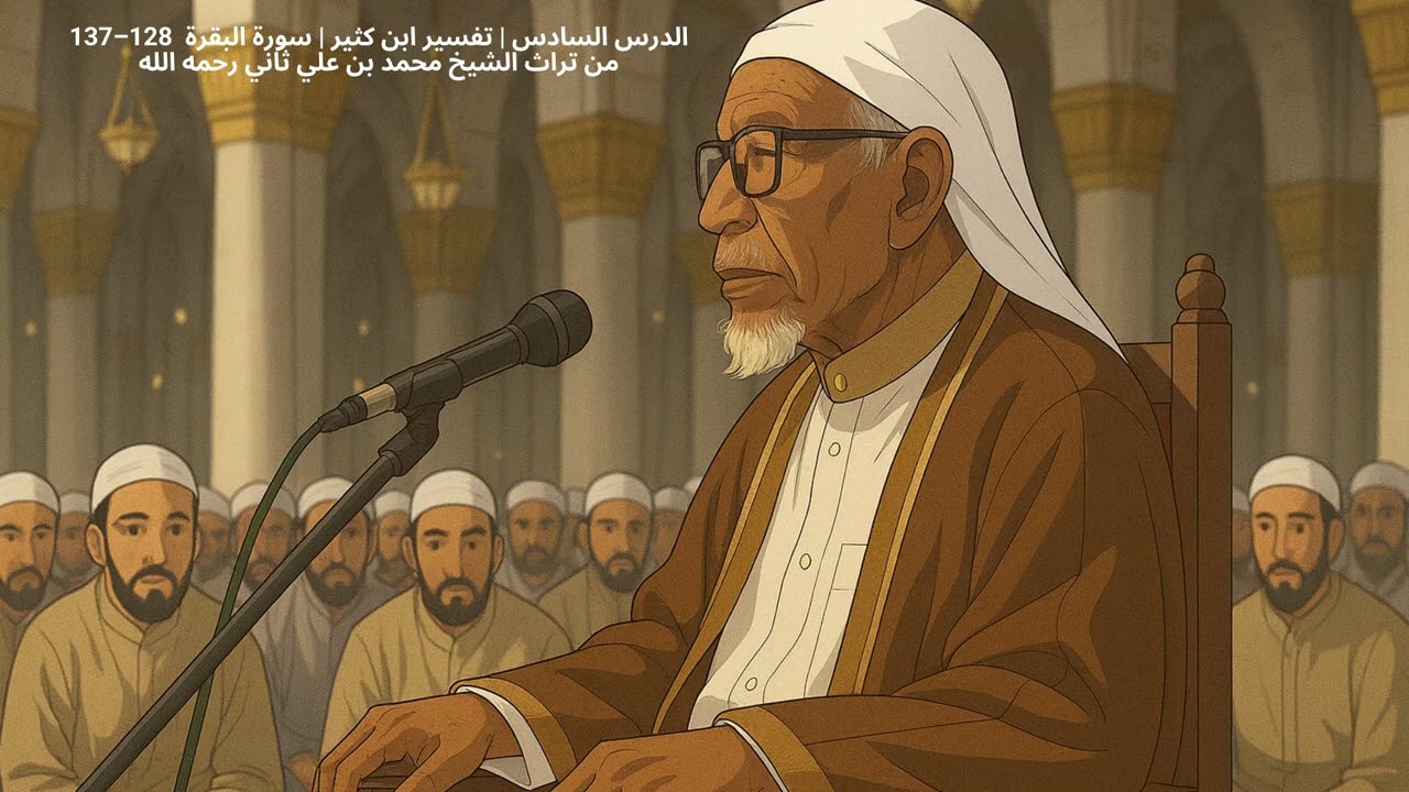 الدرس السادس  تفسير ابن كثير سورة البقرة من 137–128 تراث الشيخ محمد بن علي ثاني رحمه الله