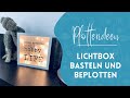 Lichtbox aus einem RIBBA Bilderrahmen von IKEA und eigenem Plottermotiv basteln