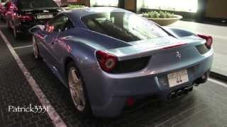 Baby blue ferrari 458 italia