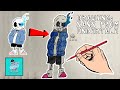 Drawing Sans From UnderTale || Drawing Challenge