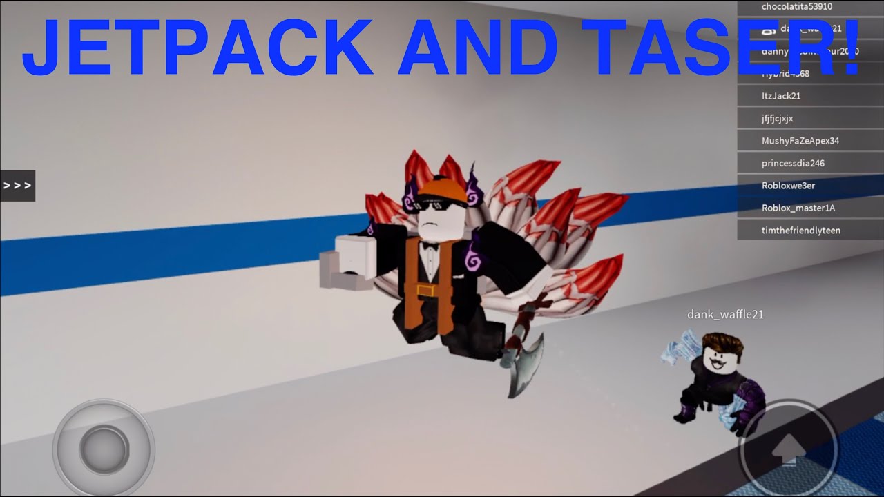 Jetpack And Taser Roblox Youtube - working taser roblox