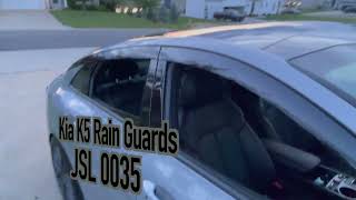 Athlete Statistics 0035: Rain guards for the Kia K5 GT