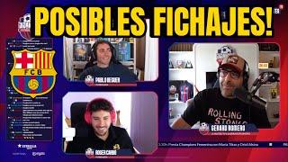 😲Gerard Romero & PABLO BEGER y ROGER CARBO EN DIRECTO LOS POSIBLES FICHAJES DE BARCELONA y SITUACIÓN