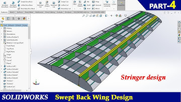 Solidworks Swept back wing design Part 4 - Tutorial for beginners