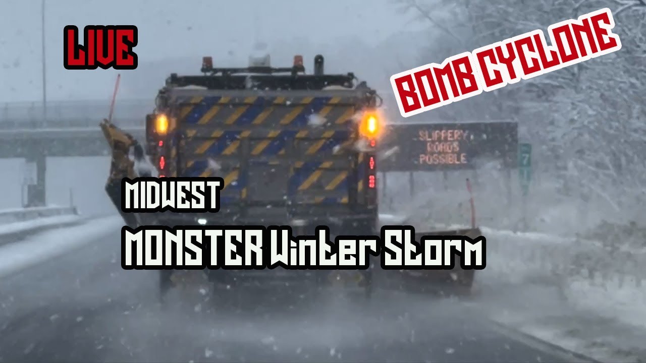 LIVE MIDWEST Winter Storm - Minneapolis to Chicago - YouTube