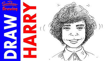 How to draw Harry Styles from One Direction