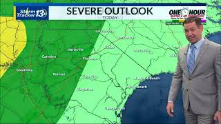 Big warmup ahead of a strong cold front
