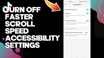 How to Turn Off Faster Scroll Speed on TikTok