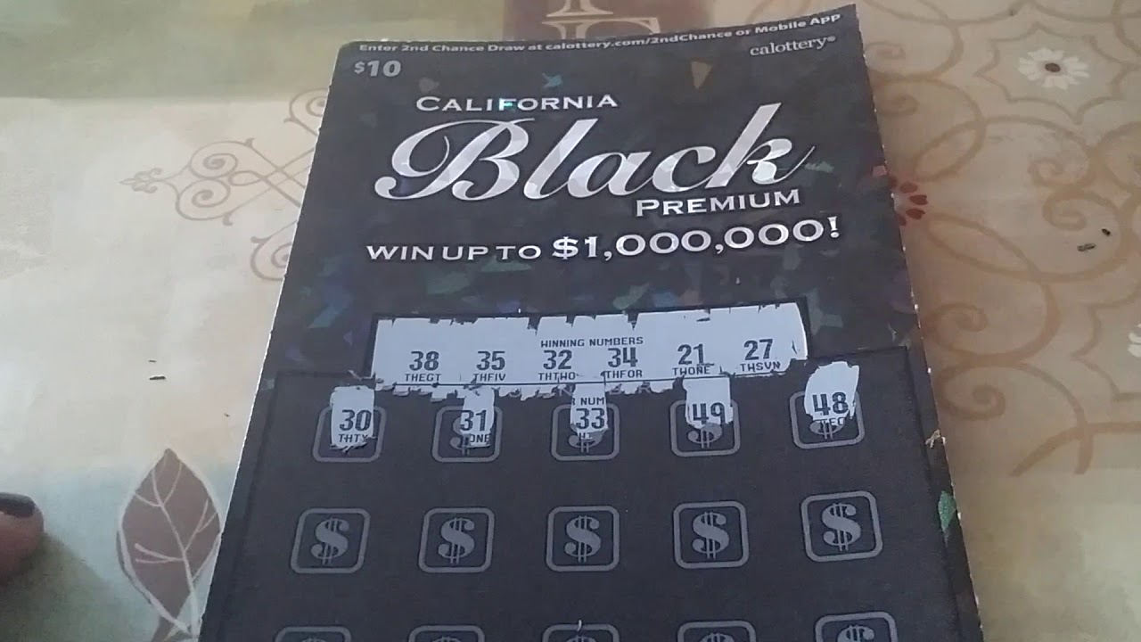 WINNER ON CALIFORNIA BLACK PREMIUM CALIFORNIA LOTTO SCRATCHER YouTube