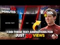 🫢 3 Easy Text Animations in After Effects – Under 5 Minutes!