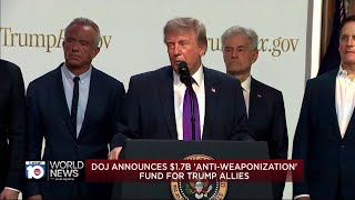 DOJ announces billion-dollar 'anti-weaponization' fund for Trump allies