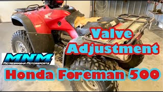 Honda foreman 500 - Engine Tick - Hard Starting How to Adjust the Valves - Adjustment