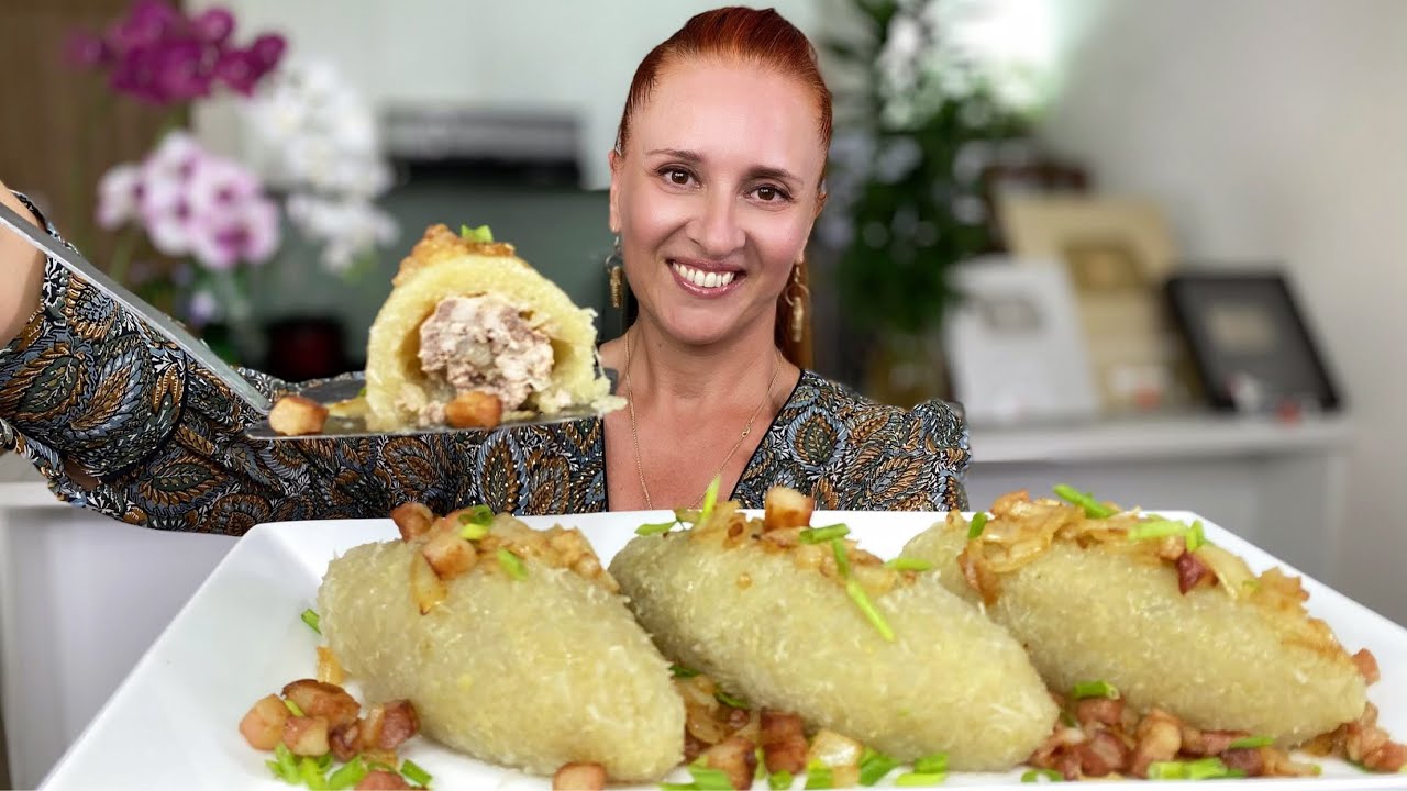 БЕЗ МУКИ и ЯИЦ! Блюдо из картофеля с фаршем ЦЕППЕЛИНЫ Очень  вкусно Люда Изи Кук potato meat dishes