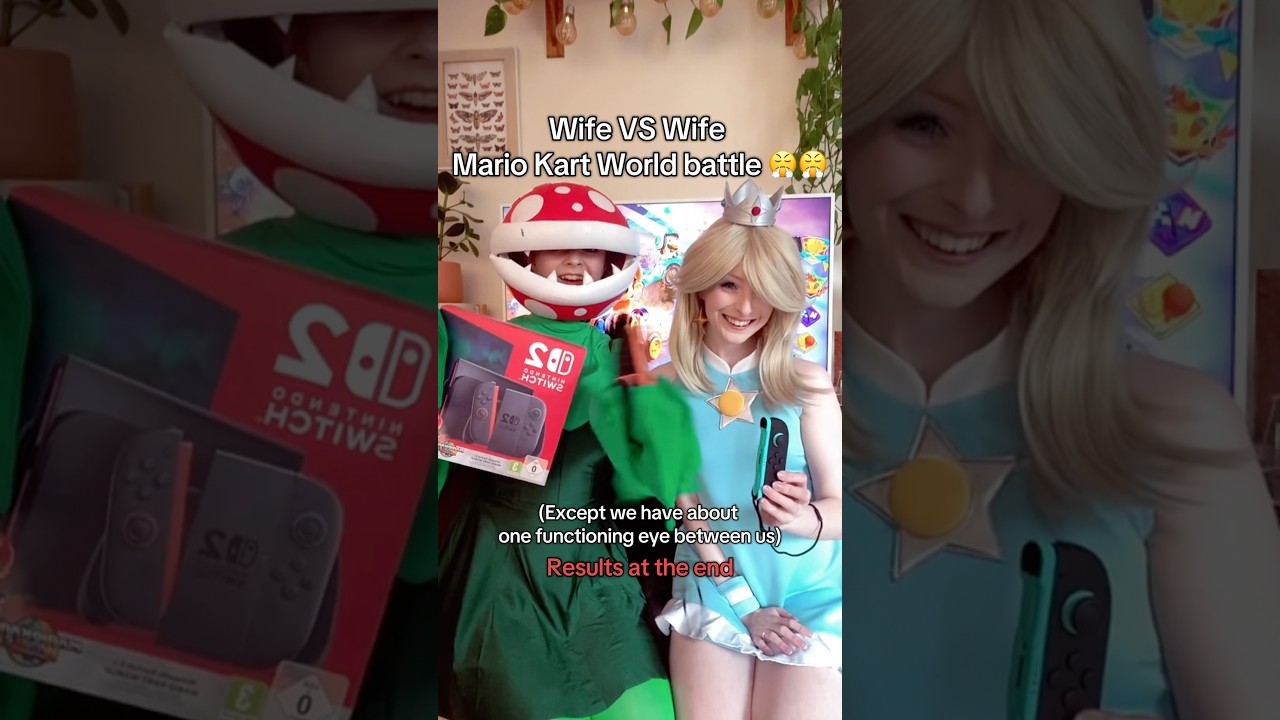 MARIO KART WORLD BATTLE ⭐️🌹@cinderology #nintendoswitch2#nintendomariokartworld#rosalina #cosplay