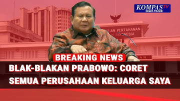 Prabowo Ungkap Sikap Tegas soal Korupsi di Kemhan “Coret Semua Perusahaan Keluarga Saya!”