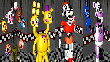 All Damaged Animatronics & Jumpscares || Five Nights At Gipsy's