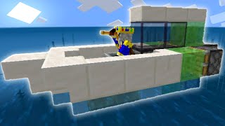 🦅 How To Make a BOAT in Minecraft Bedrock! (Tutorial)