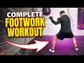 Boxing footwork workout  6 rounds  18 minutes