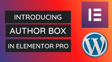 How to Add and Style Author Box in Elementor Pro | Elementor Pro Tutorial - 2021