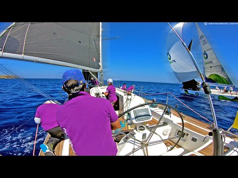 Heart-pumping sailing with Metatron II in Cyclades Regatta 2022