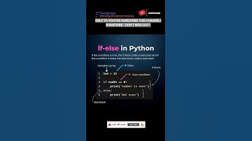 Subscribe 👍 Like ❤️ | Python if-else Statement Explained in 10 Seconds #shorts #viral #youtubeshorts