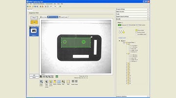 Inspector PI50 vision sensor (Module 4): Measuring distance (Blob) and width (Polygon) in a part