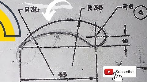 Tangency problem 3 (TECHNICAL DRAWING). Engineering drawing 👌👌👌