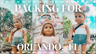 How I Travel With My American Girl Dolls! | Packing For Orlando, Florida