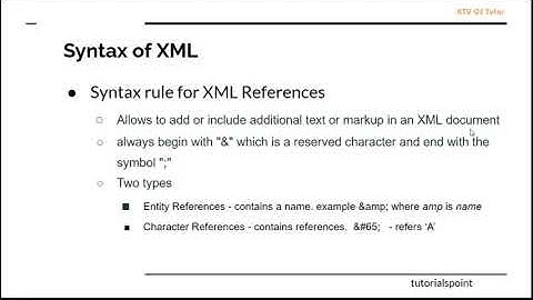 KTU CS368 Web Technologies|S6 CS|Module 5 Part 1|Data interchange format-XML element&document Syntax