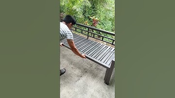 steel bench with pull out bed