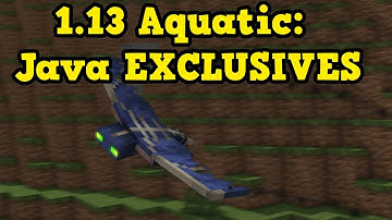 Minecraft 1.13 - Java Edition EXCLUSIVE Features (Aquatic Update)
