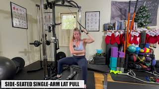 SIDE-SEATED SINGLE-ARM LAT PULLDOWN (CBL/TBD)
