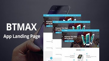 BTMAX- Material Design App Landing Page | Themeforest Website Templates and Themes