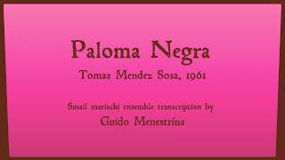 Paloma Negra Small mariachi ensemble version