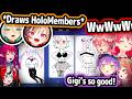HoloJP's Reactions to HoloEN's Drawings Are Too Funny【Hololive】 thumbnail