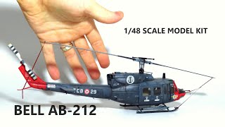 Painting Italeri BELL AB 212 - 1/48 Scale Helicopter Model Kit, Easy Realistic Weathering Techniques