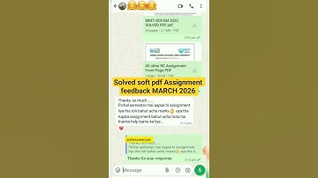 IGNOU SOLVED ASSIGNMENT SEPTEMBER 2026/ #ignousolvedassignment #ignouexam #ignou2026 #viralshorts