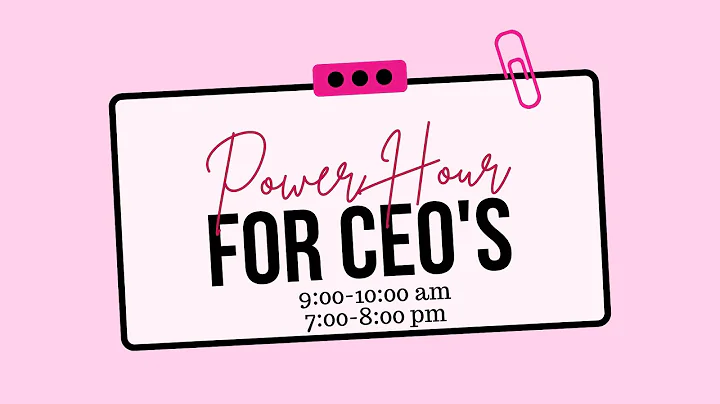 POWER HOUR FOR CEO'S | PAPARAZZI