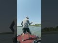 BIG Bass on Swim jig around Grass (Oklahoma Bass Fishing)