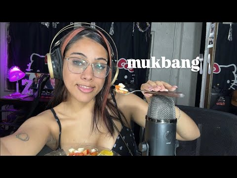 MUKBANG SANO VEGETARIANO Y CRUJIENTE 🇦🇷😴