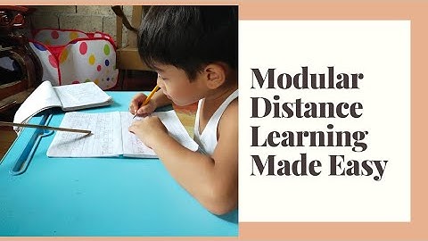 Modular Distance Learning Made Easy