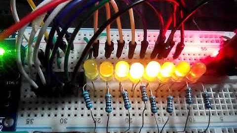 Arduino LED Music Visualizer with 74HC595 Shift Register (Schematic and Code)