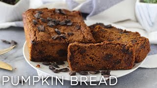 Chocolate Chip Pumpkin Bread | Gluten-Free + Vegan-Friendly!