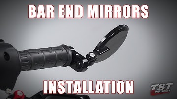 How to install Womet-Tech Bar End Mirrors on a motorcycle handlebar by TST Industries