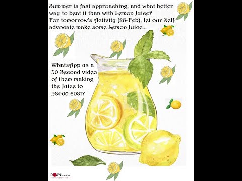 Welcome for Refreshing Lemon Juice on 28-Feb