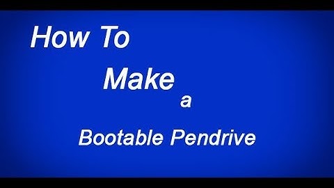 how to make a bootable USB pendrive using CMD