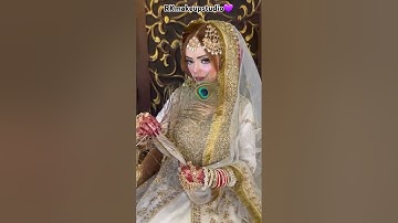 Beauitful and gorgeous bride makeup look nikkah video muslim bride❤️❤️
