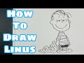 【EASY】How to draw Linus/Peanuts Step by Step