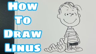 【EASY】How to draw Linus/Peanuts Step by Step